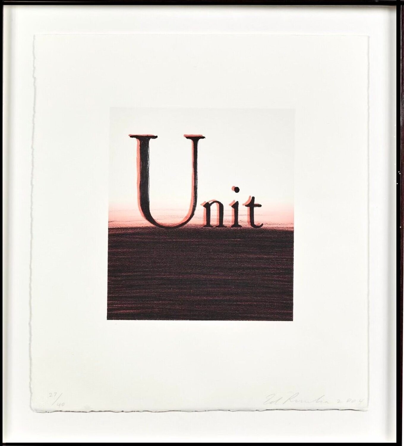 Unit Ed Ruscha Impresión en venta