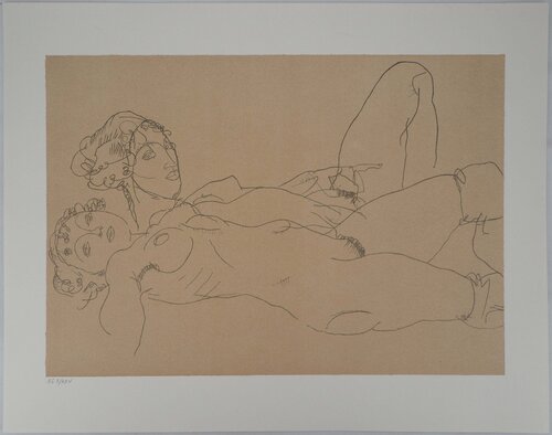 Femmes nues allongées Egon Schiele