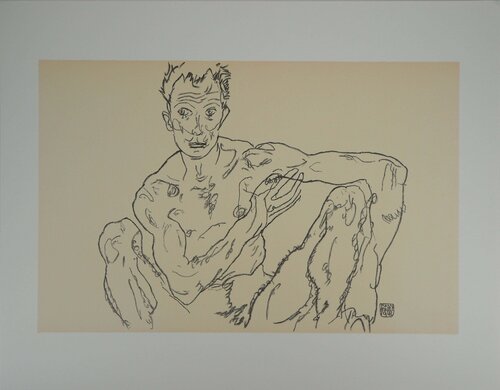 Autoportrait Egon Schiele