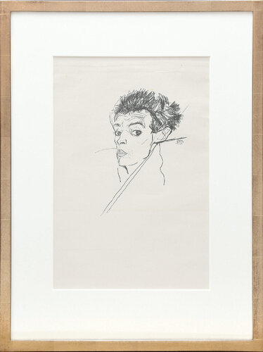 Selbstporträt, 1913. Self portrait, 1913. by Egon Schiele, Print for Sale on Singulart