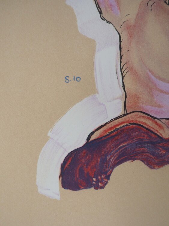 Nu allongé Egon Schiele