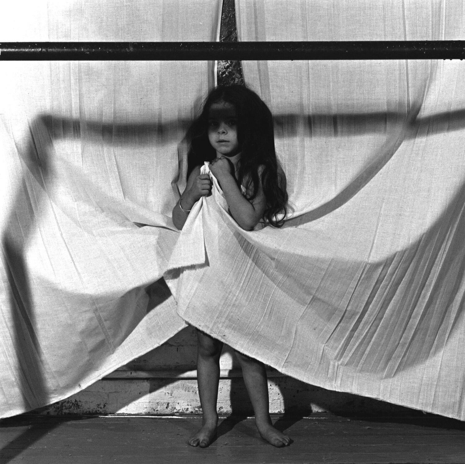 Girl Holding Sheet Robert Mapplethorpe