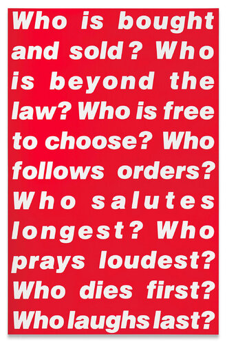 Untitled (Questions) di Barbara Kruger, Stampa in vendita su Singulart