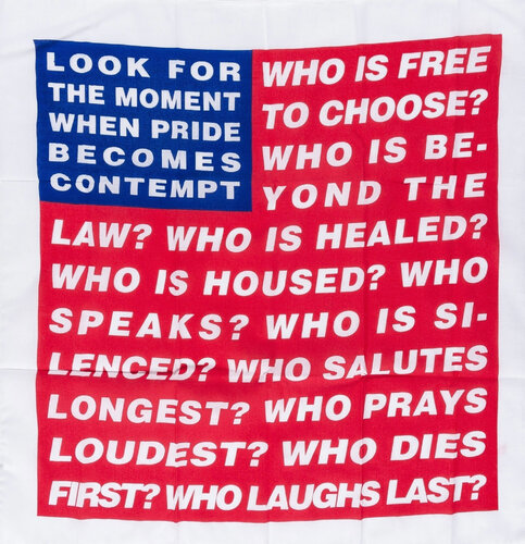 Untitled (Flag) van Barbara Kruger, Afdruk te koop op Singulart