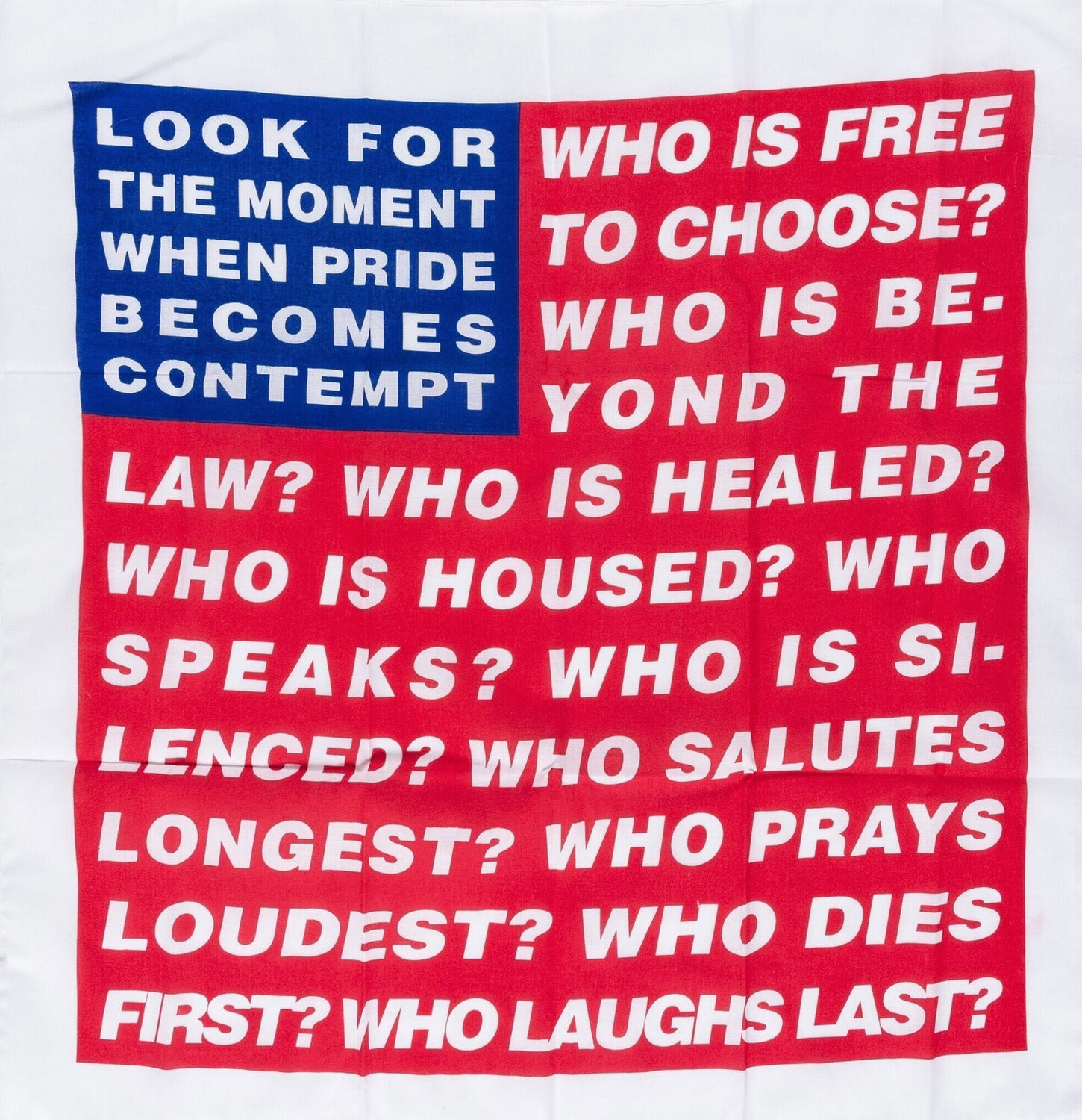 Untitled (Flag) Barbara Kruger Afdruk te koop