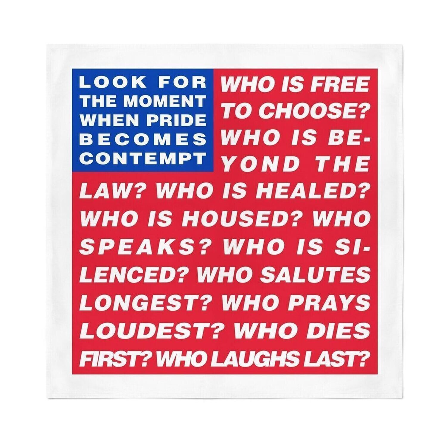 Untitled (Flag) Barbara Kruger Stampa in vendita