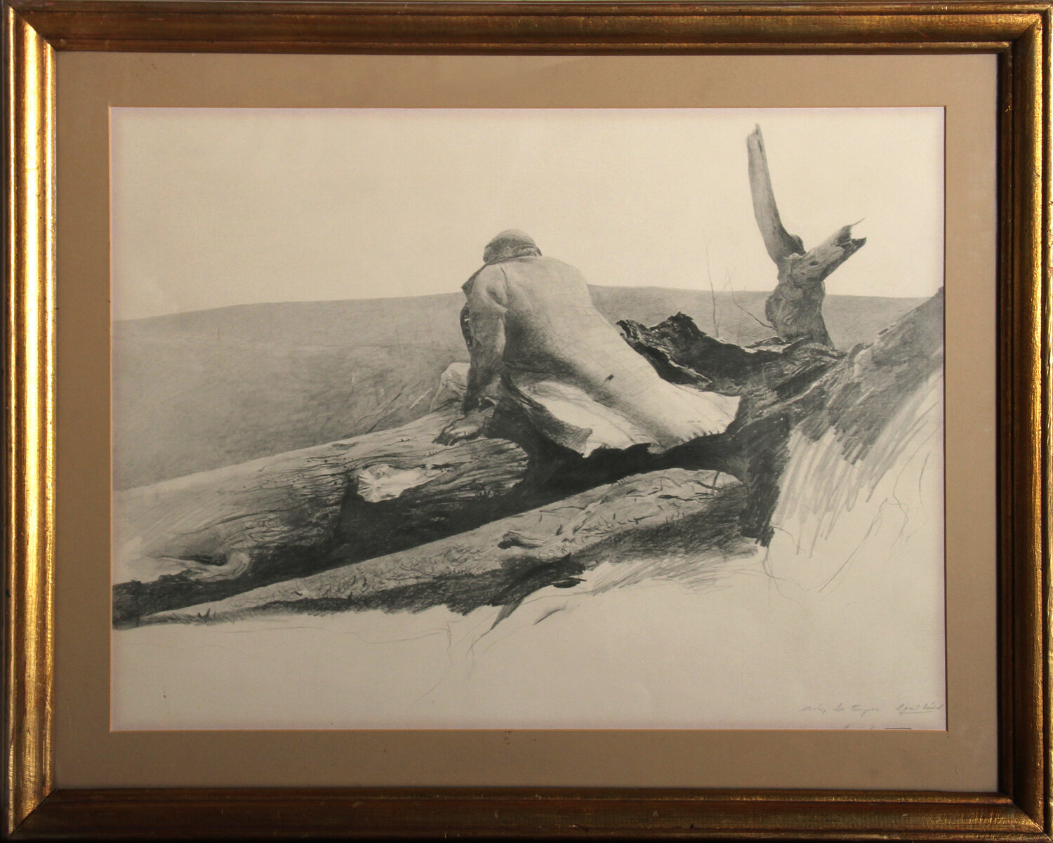 April Wind by Andrew Wyeth (N.D) : Print Lithography on