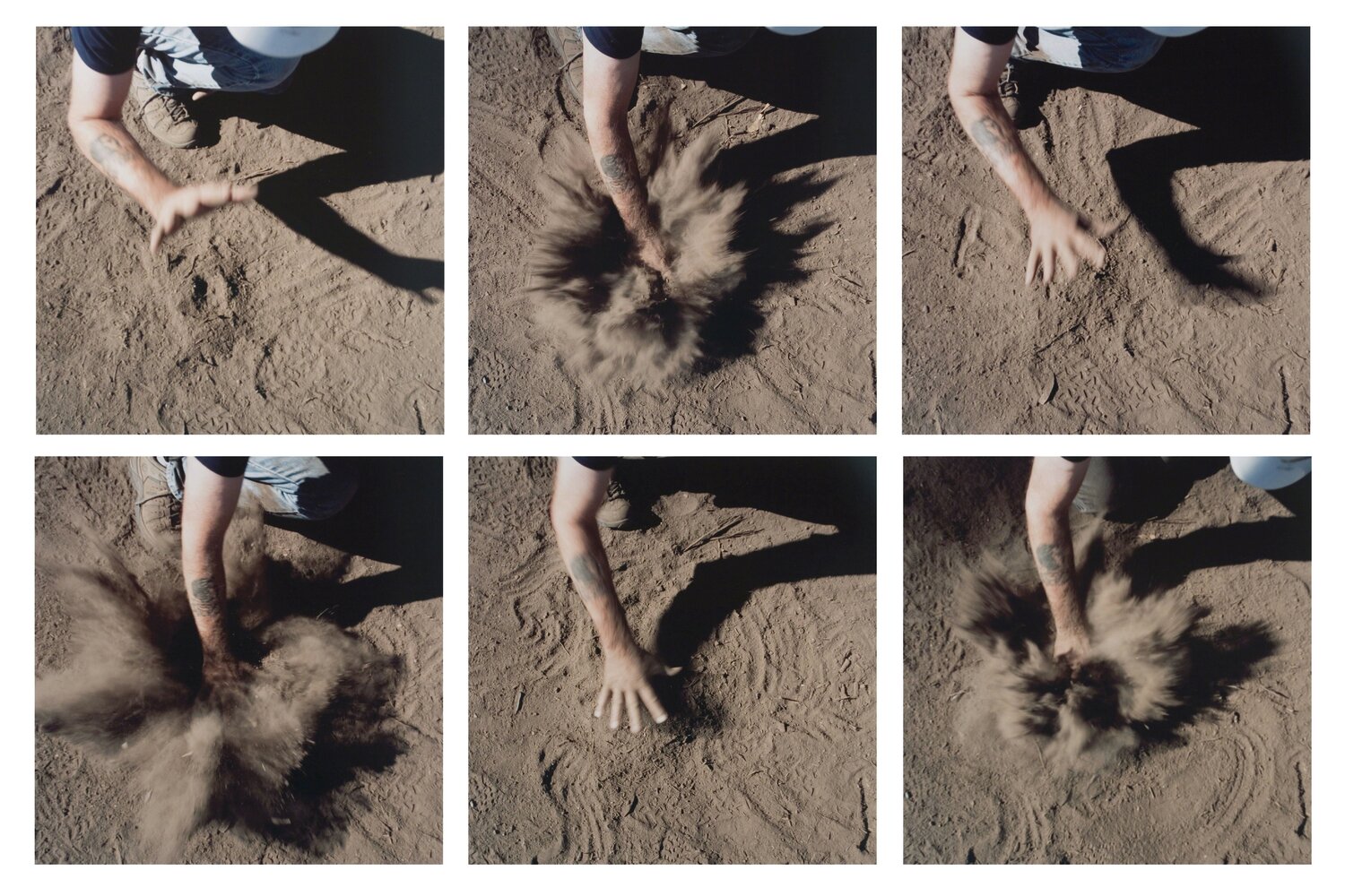 Hand Hit Site Dust, Presidio Spire Andy Goldsworthy Fotografia in vendita