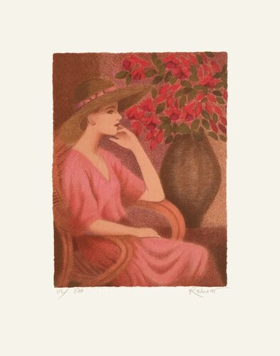 Femme aux fushias by Annie Leibovitz, 인쇄 for Sale on Singulart