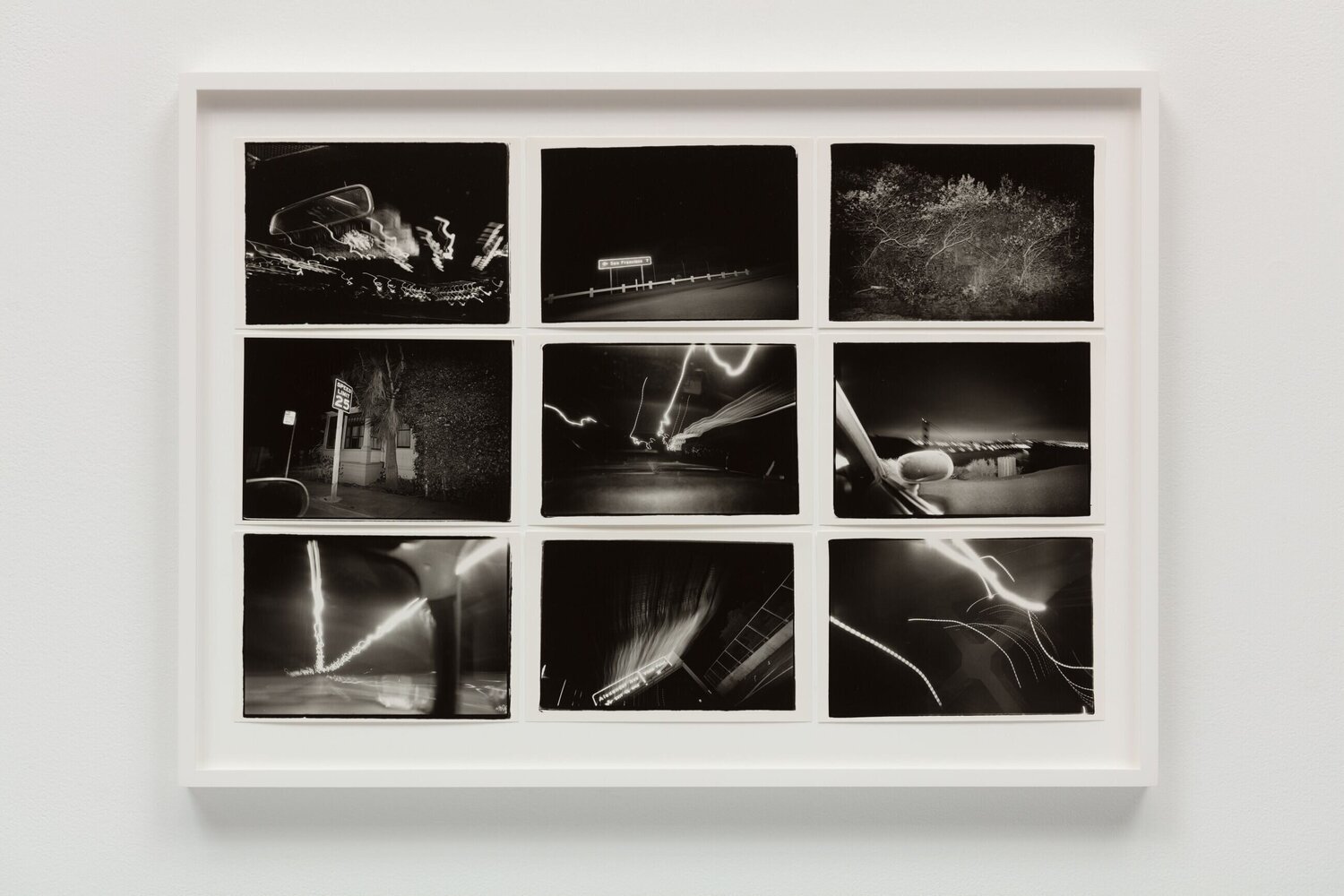 Driving: Bay Bridge, San Rafael Bridge, Golden Gate Bridge, 1976 Annie Leibovitz Fotografia in vendita