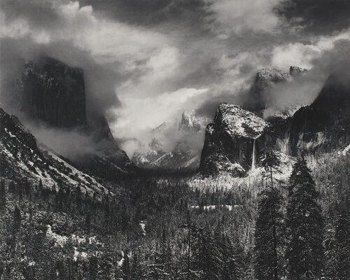 Clearing Winter Storm, Yosemite National Park, California van Ansel Adams, Fotografie te koop op Singulart