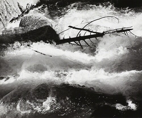 Rushing Water, Merced River van Ansel Adams, Fotografie te koop op Singulart