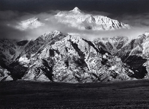 Mount Williamson, Sierra Nevada from Owens Valley, California van Ansel Adams, Fotografie te koop op Singulart