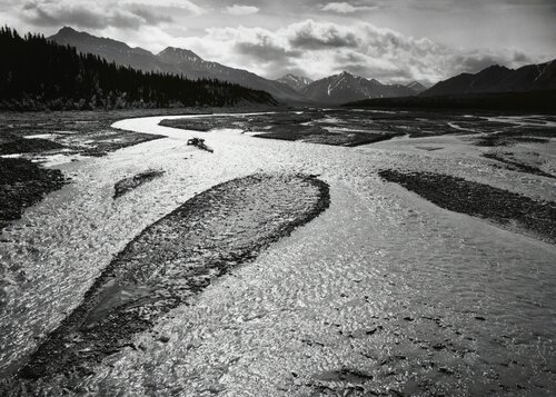 Teklanika River, Mount McKinley National Park van Ansel Adams, Fotografie te koop op Singulart