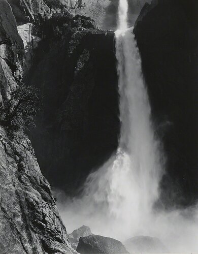 Lower Yosemite Fall, Yosemite National Park van Ansel Adams, Fotografie te koop op Singulart