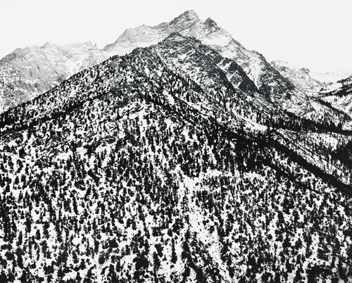 Lone Pine Peak, Sierra Nevada, CA van Ansel Adams, Fotografie te koop op Singulart