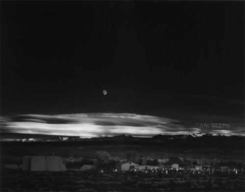 Cancelled Moonrise over Hernandez, New Mexico van Ansel Adams, Fotografie te koop op Singulart