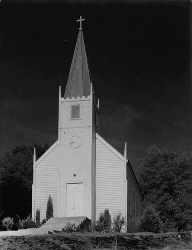 Church at Mariposa van Ansel Adams, Fotografie te koop op Singulart