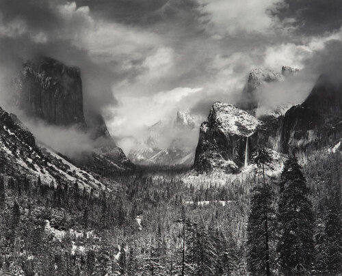 Clearing Winter Storm, Yosemite National Park van Ansel Adams, Fotografie te koop op Singulart