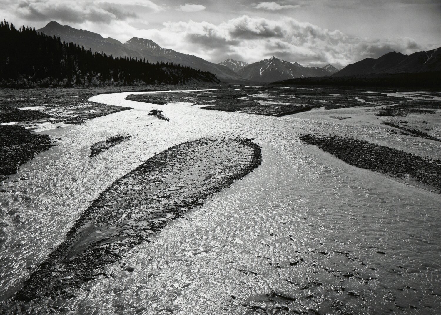 Teklanika River, Mount McKinley National Park Ansel Adams Fotografia in vendita