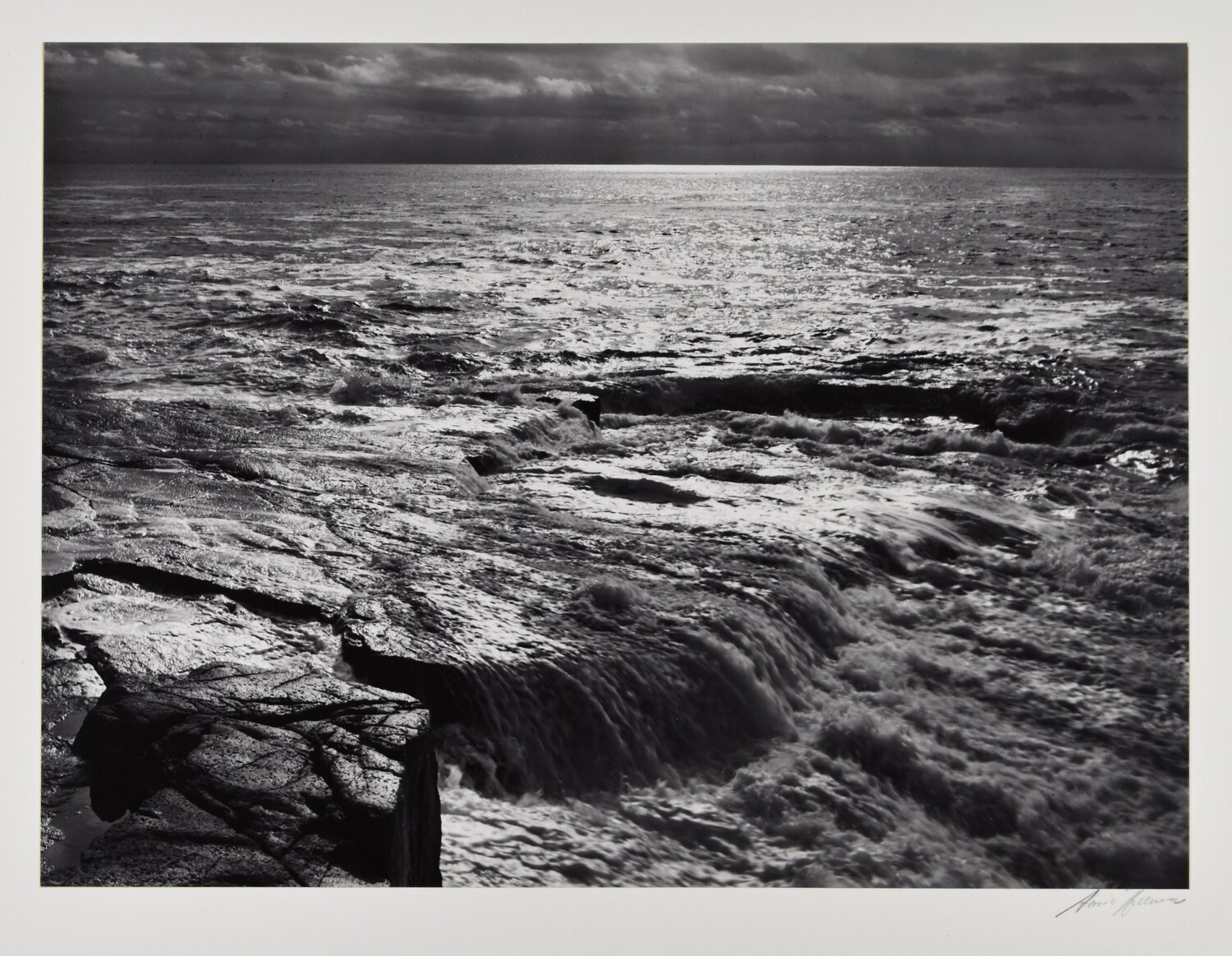 The Atlantic, clearing storm, Acadia National Park, Maine Ansel Adams Fotografie zu verkaufen