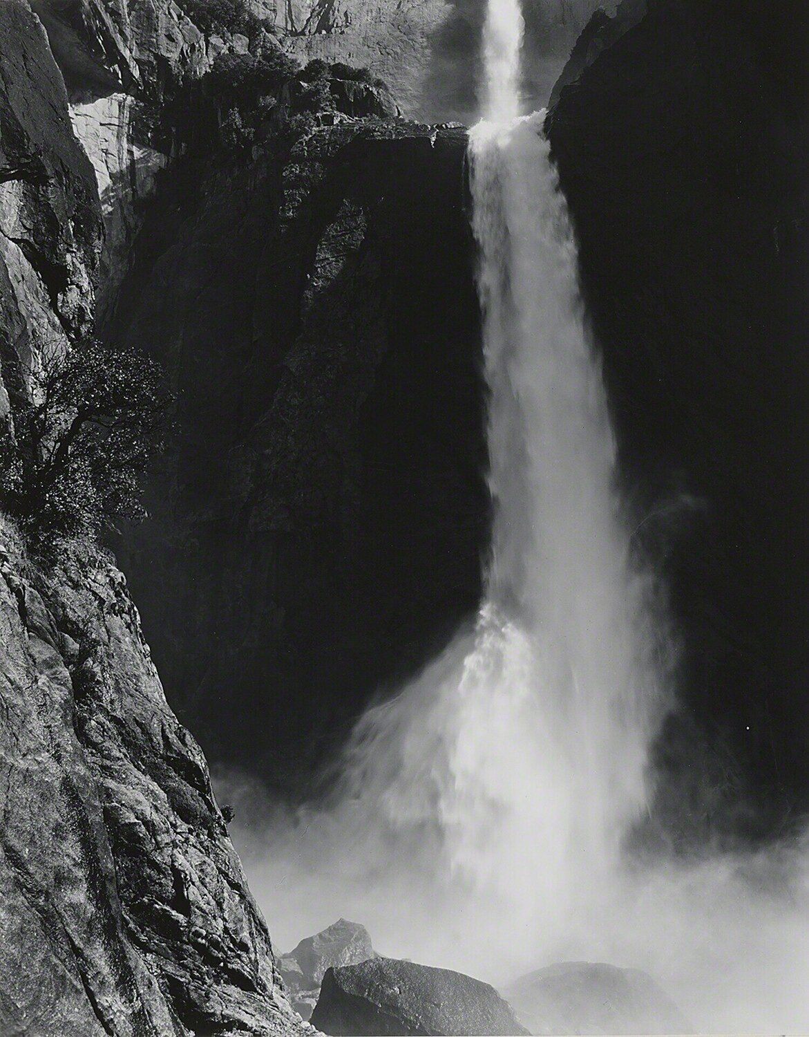 Lower Yosemite Fall, Yosemite National Park Ansel Adams Fotografie zu verkaufen