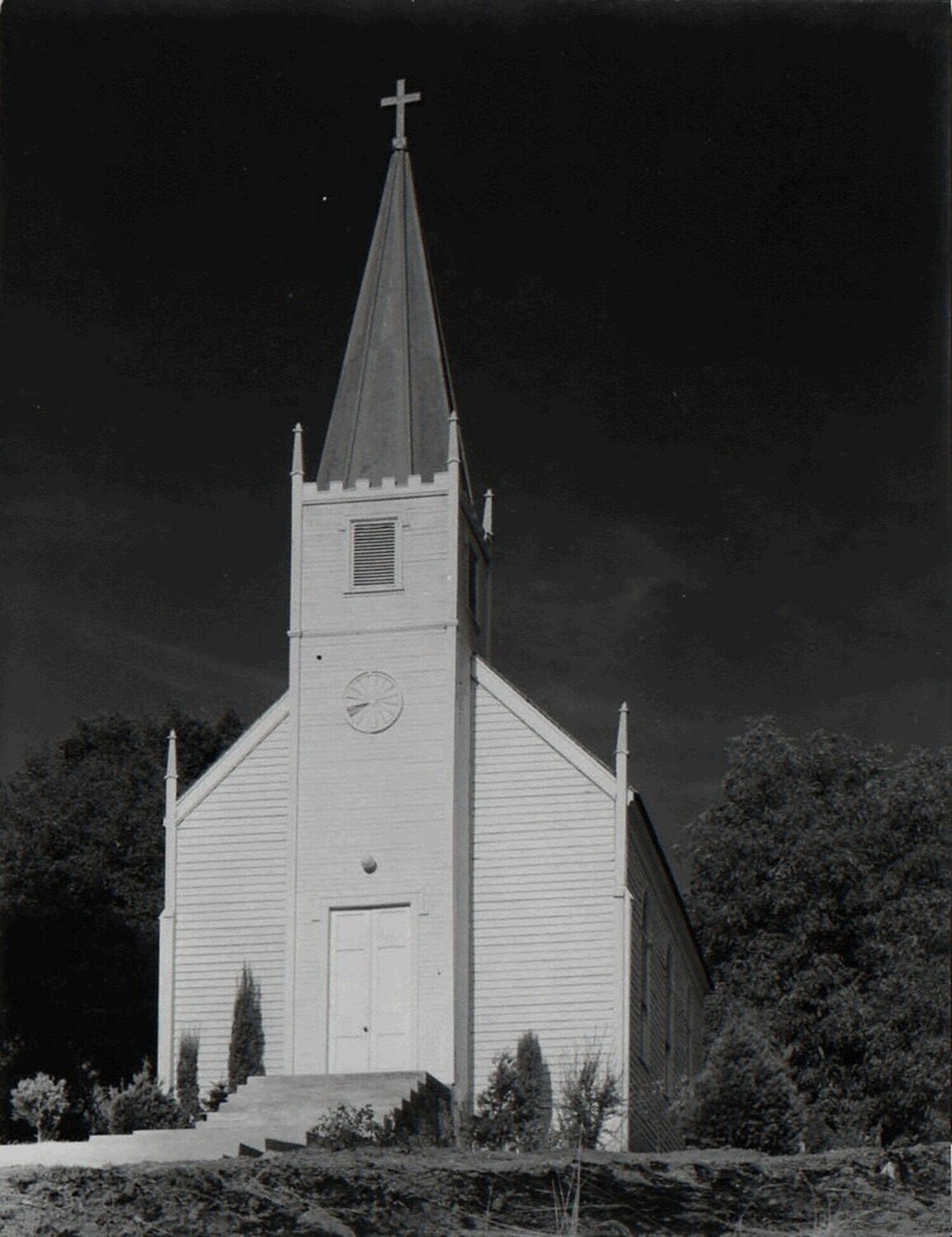 Church at Mariposa Ansel Adams Fotografie zu verkaufen