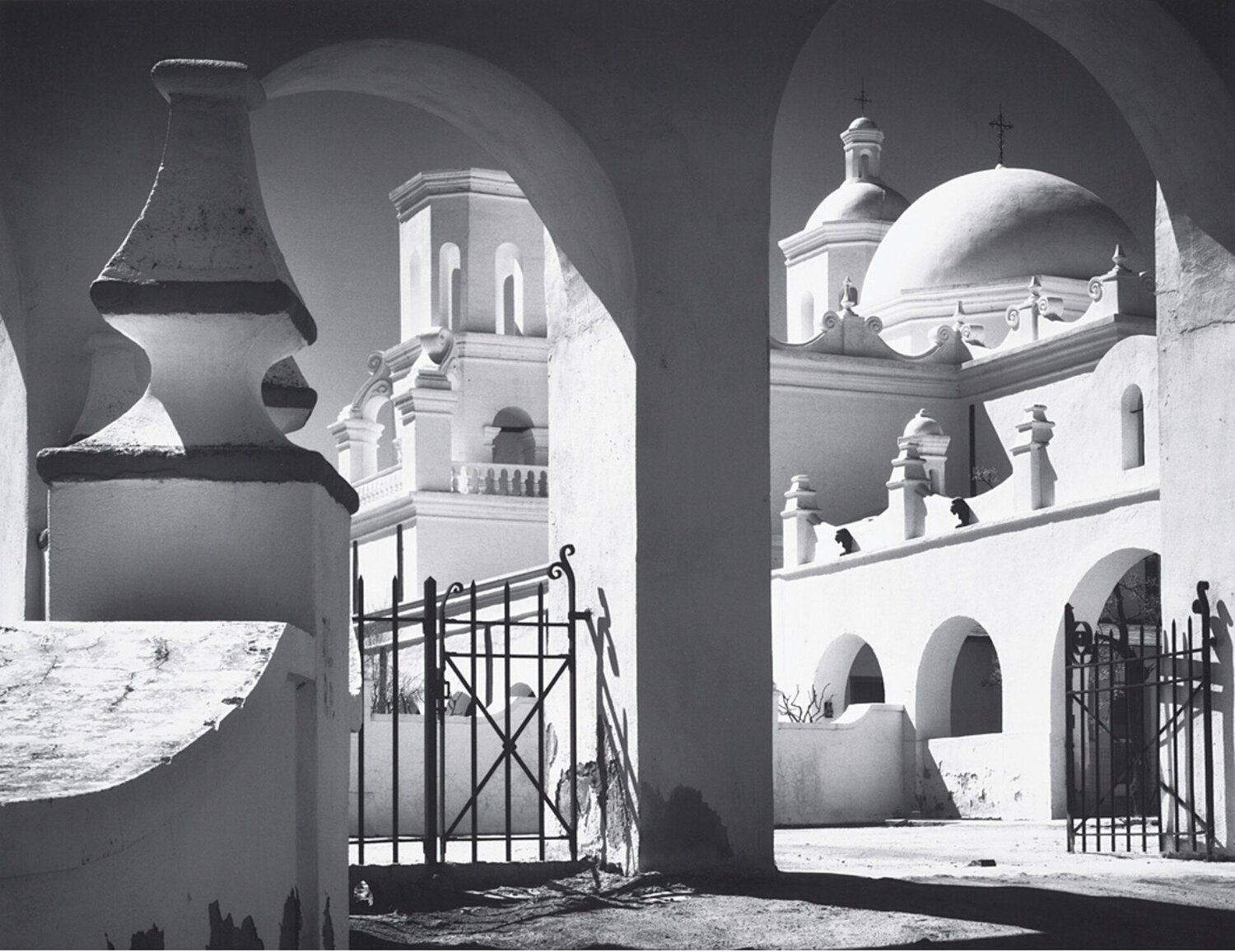 Mission San Xavier del Bac, Tucson, Arizona Ansel Adams Fotografie zu verkaufen