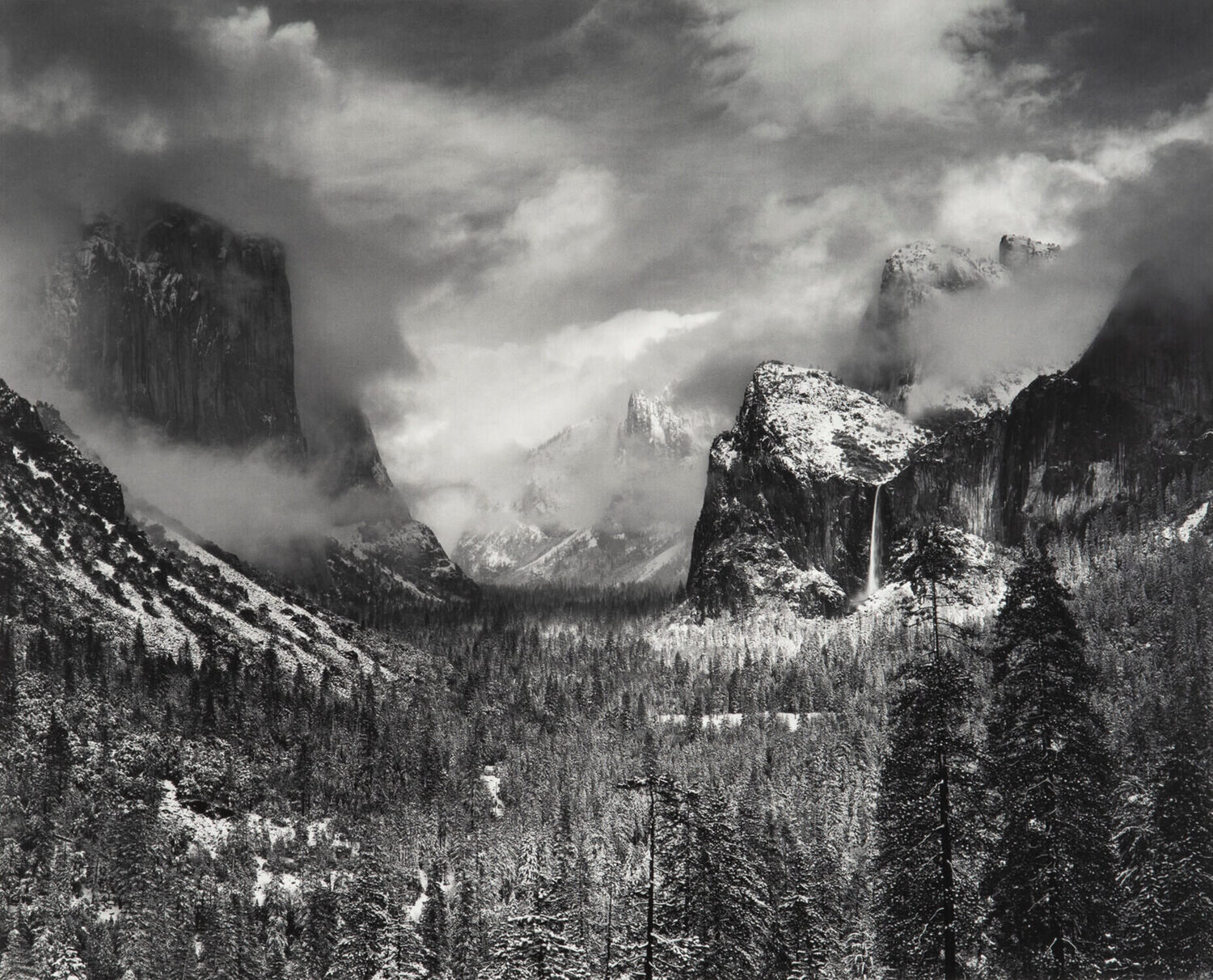 Clearing Winter Storm, Yosemite National Park Ansel Adams Fotografie zu verkaufen