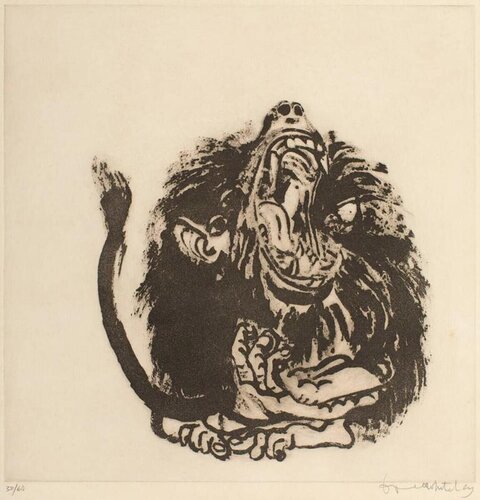 Young Baboon by Brett Whiteley, Print for Sale on Singulart
