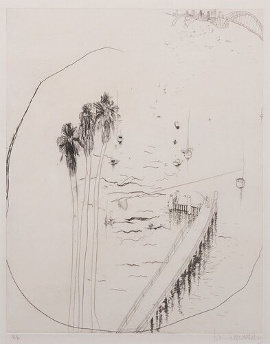 Lavender Bay Wharf von Brett Whiteley, Druck kaufen auf Singulart