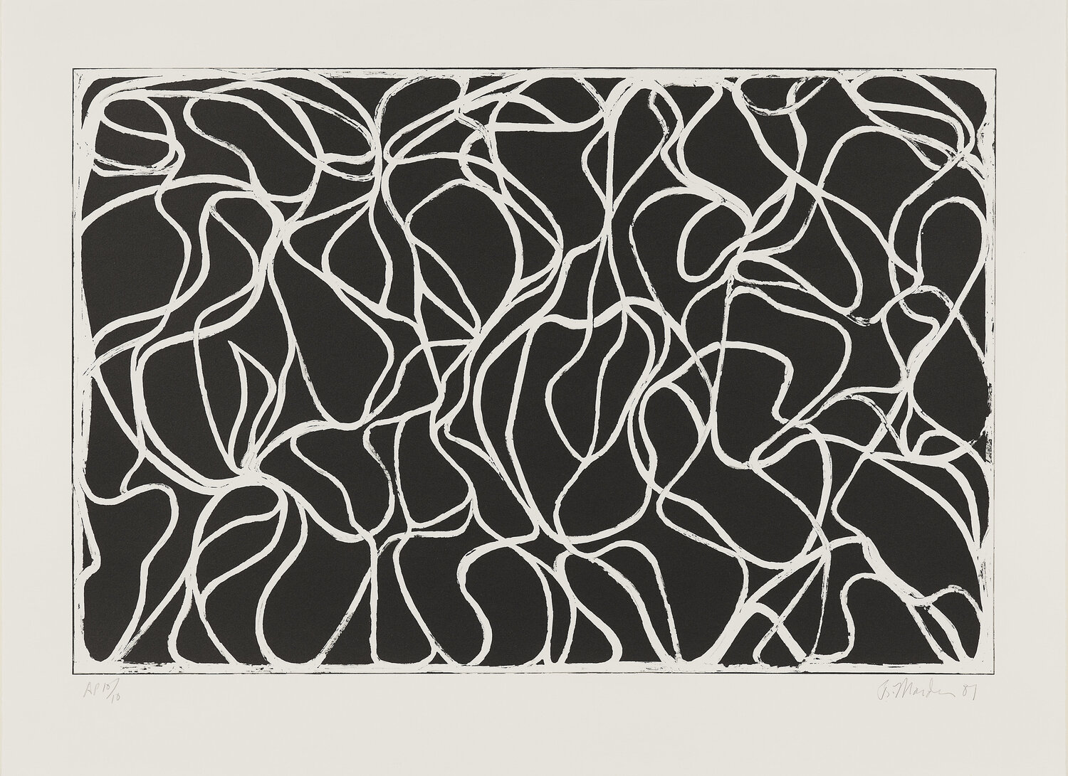 Muses with Graphite Brice Marden Stampa in vendita