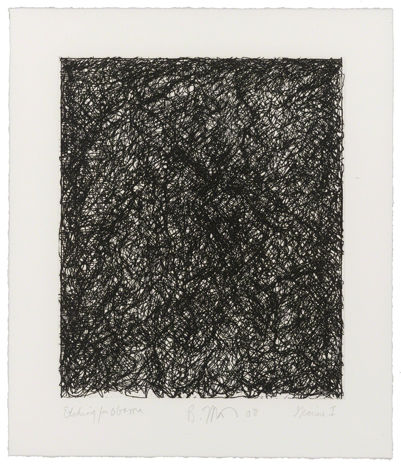 Etching for Obama Brice Marden Stampa in vendita