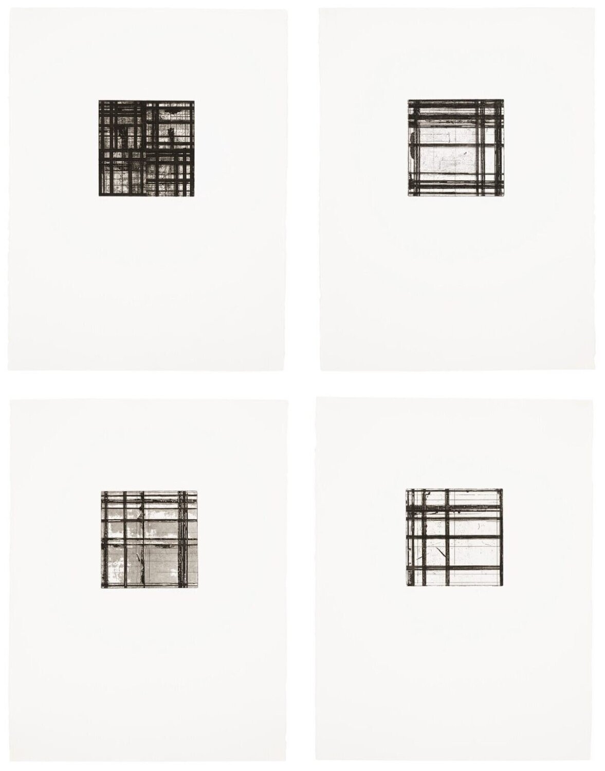 Tiles (set of 4 etchings) Brice Marden Druck zu verkaufen