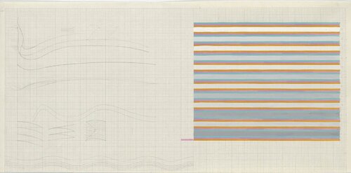 Untitled (Related to 'Sound') van Bridget Riley, Werk op papier te koop op Singulart