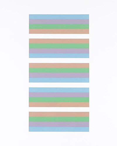 Intervals 3 (Orange/Blue) van Bridget Riley, Afdruk te koop op Singulart