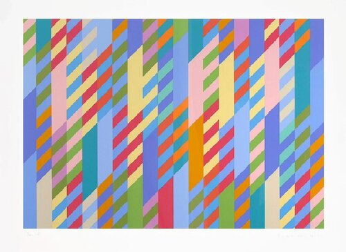 June, 1992-02 van Bridget Riley, Afdruk te koop op Singulart