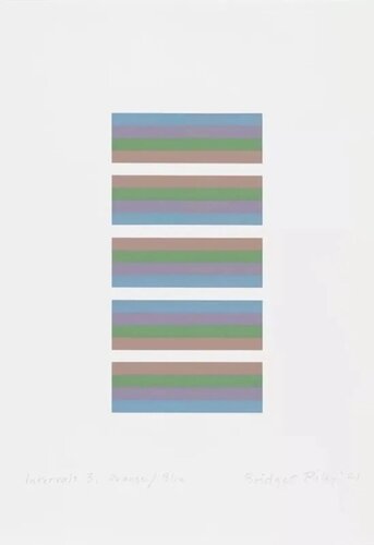 Intervals 3 (Orange/Blue) van Bridget Riley, Afdruk te koop op Singulart