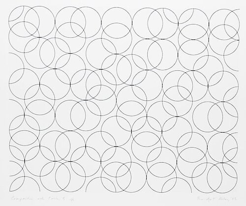 Composition With Circles 5 (Signed) van Bridget Riley, Afdruk te koop op Singulart