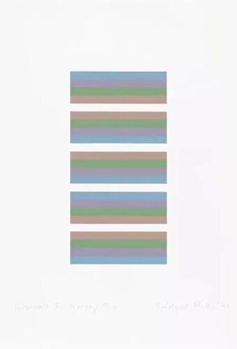 Intervals 3 (Orange/Blue) van Bridget Riley, Afdruk te koop op Singulart