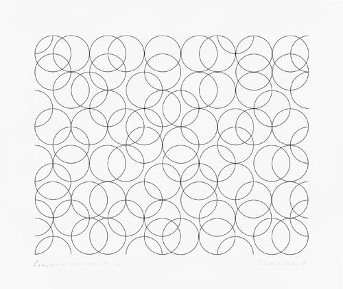 Composition with Circles 5 van Bridget Riley, Afdruk te koop op Singulart