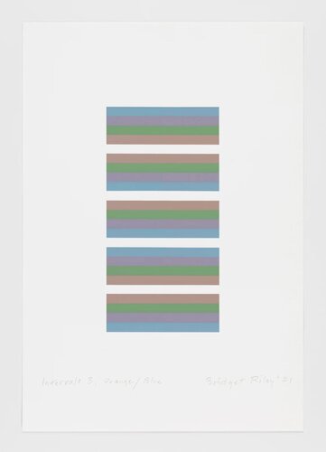 Intervals 3 (Orange / Blue) van Bridget Riley, Afdruk te koop op Singulart