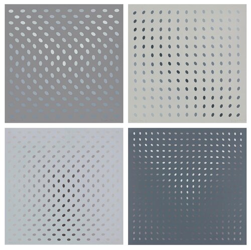 Nineteen Greys Portfolio (5 Prints) von Bridget Riley, Druck kaufen auf Singulart