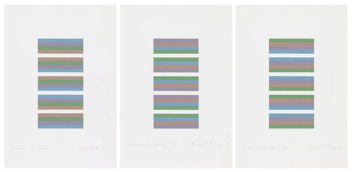 Intervals 3 - The Matching Set of 3 von Bridget Riley, Druck kaufen auf Singulart