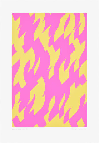 Magenta and Yellow von Bridget Riley, Druck kaufen auf Singulart