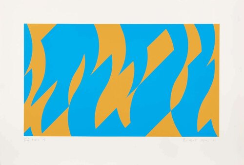 Going Across von Bridget Riley, Druck kaufen auf Singulart