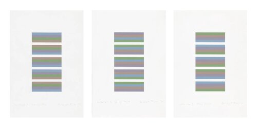 Intervals 3 (Complete Set of 3) von Bridget Riley, Druck kaufen auf Singulart