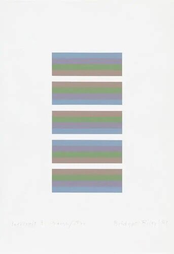 Intervals 3 (Orange/Blue) van Bridget Riley, Afdruk te koop op Singulart
