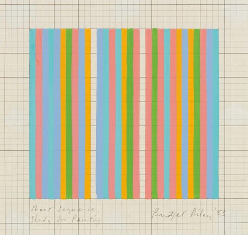 Short Sequence. Study for Painting by Bridget Riley, 회화 for Sale on Singulart