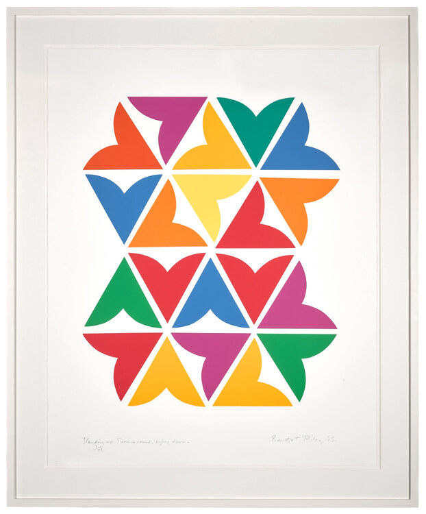 Standing Up, Turning Round, Lying Down Bridget Riley